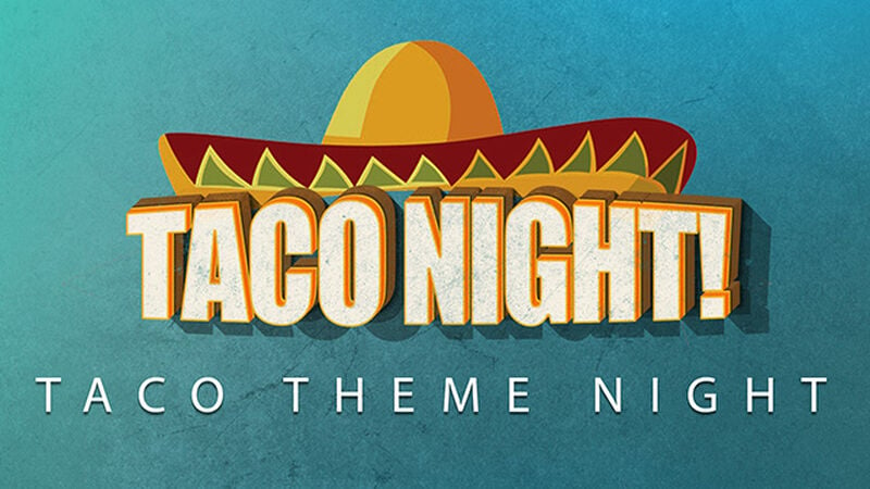 Taco Night Theme Night Graphics Package